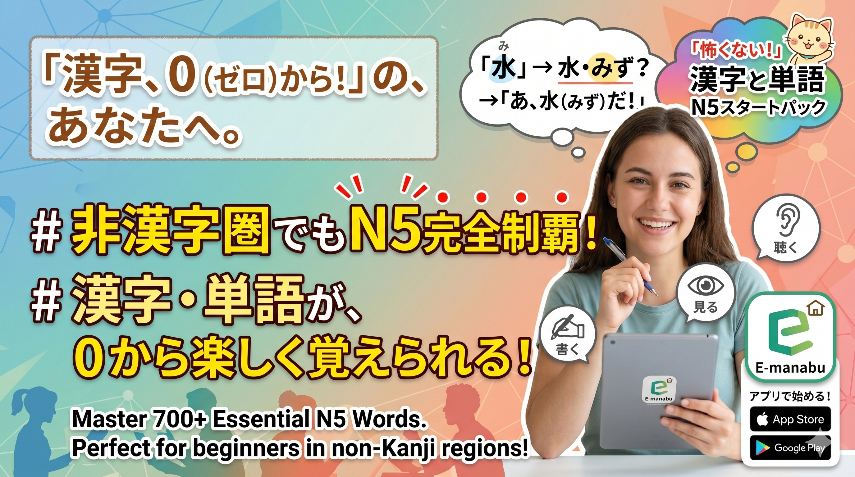 用眼睛和耳朵记忆！初级日语N5单词训练-試し